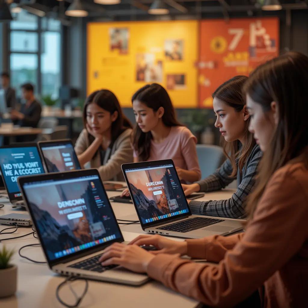 zespół marketingowy projektujący kampanię reklamową